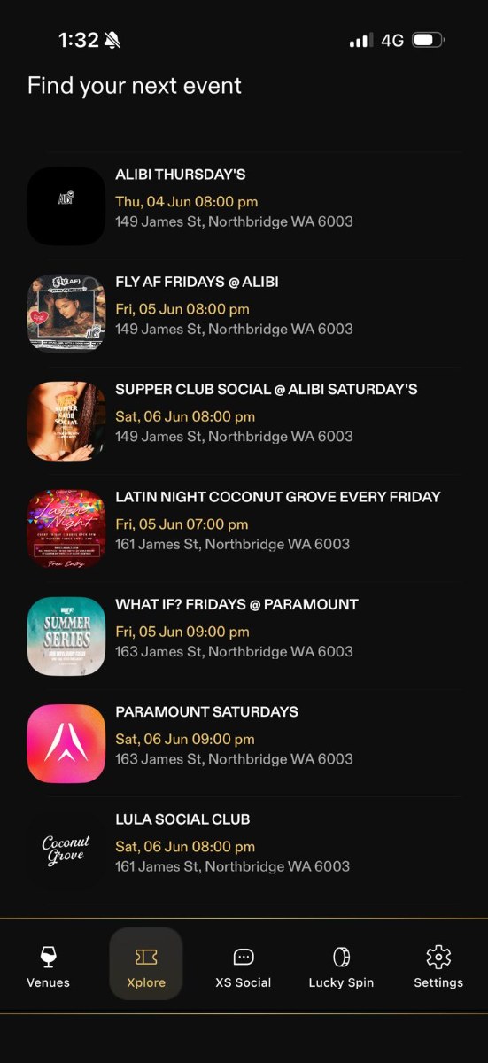 Xplore — find your next event